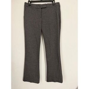 Express‎ Editor Charcoal Gray Heathered Bootcut Stretch Dress Pants Womens 6R